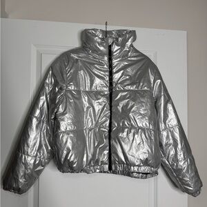 Wild Fable Metallic Silver Jacket
